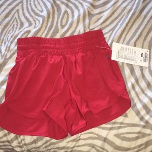 Lululemon Red Tracker Short V Size 4